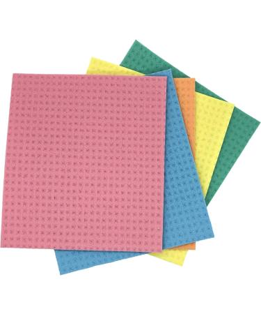 Cleaning Cloths 5pcs Eco Friendly Swedish Sponge Cloths Dishcloth for Kitchen Reusable Cellulose Sponge Cloths Lint Free Cloth 5pcs Mixed Color - Buy Online on GoSupps.com