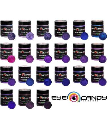Surien Purple Mica Powder Pigment (25g) - Multipurpose DIY Arts & Crafts Additive for Woodworking, Epoxy Resin, Bath Bombs, Paint, Soap, Nail Polish, Lip Balm - Buy Online on GoSupps.com