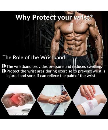 Gleemen Wrist Bandages - 2 Breathable Wrist Wraps for Support | Elastic Velcro Fastener | Ideal for Fitness Sports & Strength Training - Buy Online on GoSupps.com