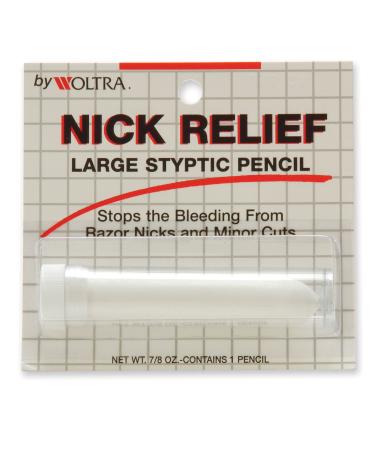 Woltra Nick Relief Large Styptic Pencil, 0.875-Ounce (Pack of 12)