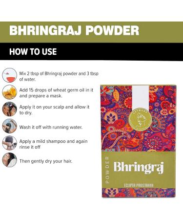 AATMANA Bhringraj Powder | Eclipta Alba | for Silky & Natural Soft Hair | Promote Hair Growth | Increases Hair Thickness | Ayurvedic Hair Products - 100g - Buy Online on GoSupps.com