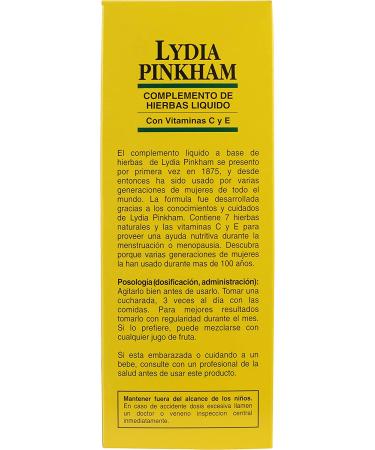 Lydia Pinkham Liquid Herbal Supplement - Menstruation & Menopause Support - 16 Ounce - Buy Online on GoSupps.com
