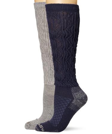 Dr. Scholl's womens Advanced Circulatory One Size Denim/Grey