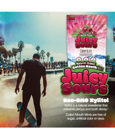 Cotton Mouth Juicy Sours Dry Mouth Mints with Natural Xylitol | Sugar-Free Breath Mints for Dry Mouth Relief | No Artificial Sweeteners | Naturally Flavored Moisturizing Lozenges - Buy Online on GoSupps.com
