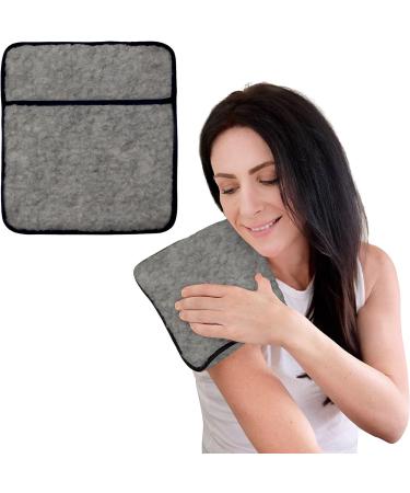 Hotties Micro Hottie - Microwave Hot Water Bottle - Lambswool Fleece - Grey - Buy Online on GoSupps.com