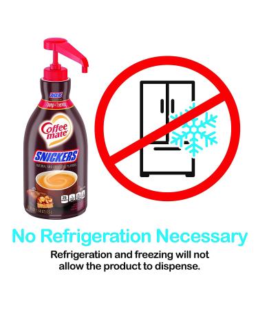 Nestle Coffee mate Snickers Coffee Creamer Pump Bottle 50.7 Fl. Oz. (Pack of 2) Non Dairy, No Refrigeration - Buy Now! - Buy Online on GoSupps.com
