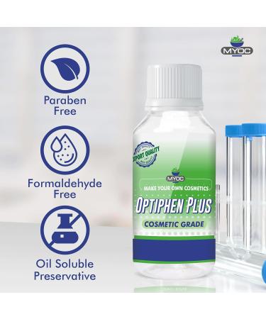 Optiphen Plus Preservative - Natural Paraben-Free Water Soluble for DIY Cosmetics & Lotions (60ml - Buy Online on GoSupps.com