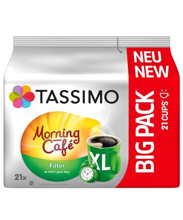 Buy Tassimo Capsules Morning Caf Filter XL & Jacobs Crown XL - Bulk Coffee Bundle 105 & 80 Capsules International Shipping Available - Buy Online on GoSupps.com