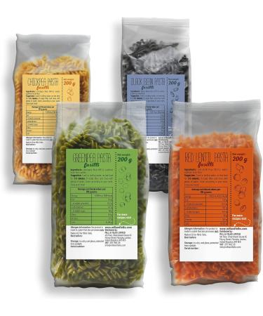 Mill & Folks Easy Pasta Vegetables Fusilli 4 x 200g Pack | Vegan & Gluten Free - Buy Online on GoSupps.com