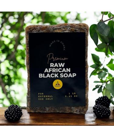 Pachamama Essentials African Black Soap - 100% Natural Ingredients Imported from Ghana - 1 lb (16 oz - Buy Online on GoSupps.com