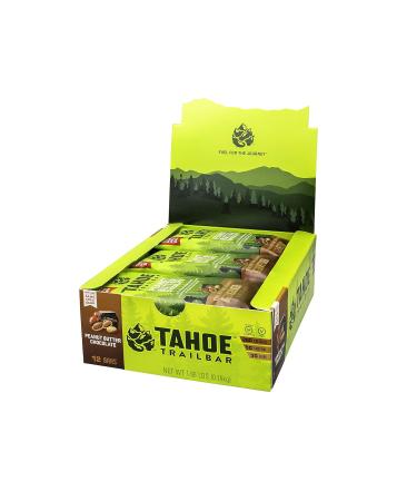 Tahoe Trail Bar - Plant-Based High Protein Energy Snacks - Gluten-Free Vegan Non-GMO - Peanut Butter Chocolate 12 Count - Buy Online on GoSupps.com