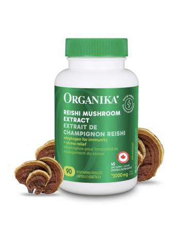 Organika Mushroom Extract- REISHI 250MG 90 VCAPS 90 count (Pack of 1)