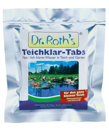 S ll 80386 Dr.Roth's pond clear microbiological pond cleaning and algae prophylaxis 4 tabs - pollutant -reducing microorganisms for natural water declaration in the pond Schwimmeriche pond 4 tabs for 2 000 liters single - Buy Online on GoSupps.com