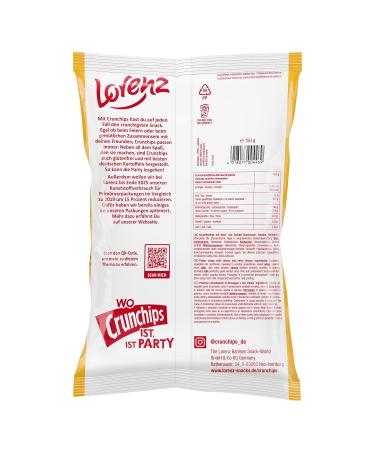 Lorenz Snack World Crunchips Cheese & Onion - Pack of 10 (150g Each) | International Shipping Available - Buy Online on GoSupps.com