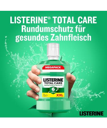 Buy Listerine Total Care Mouthwash 1000ml - 6 in 1 Protection Antibacterial Gum Care & 24h Fresh Breath - International Shipping Available - Buy Online on GoSupps.com