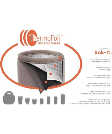 Sok it Ice Cream Tapered Pint Sleeve - Insulated Neoprene Cover for Talenti Pints (Black Bandana) - Buy Online on GoSupps.com