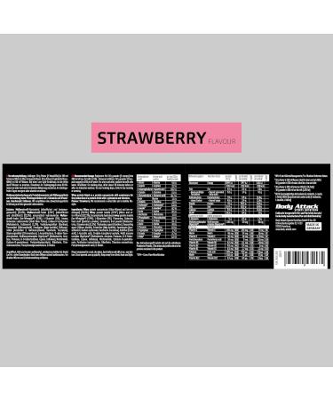 Body Attack Extreme Whey Deluxe - Strawberry Cream 900g | Premium Protein Powder - CFM Whey Isolate - Low Fat & Sugar - Made in Germany - International Shipping - Buy Online on GoSupps.com
