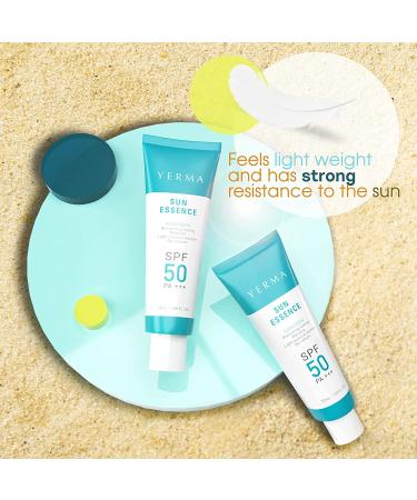 YERMA Face Sunscreen Primer Essence SPF50+/PA+++ 1.7oz - Daily Care Light Essence Sun Cream - Buy Online on GoSupps.com