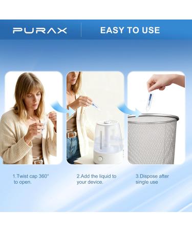 PURAX Saline Solution 0.9% Nasal Cleanse for Babies Kids and Adults Isotonic Saline Solution for Eye Care Wound Cleansing - 21 Count (5ml Each) - Buy Online on GoSupps.com