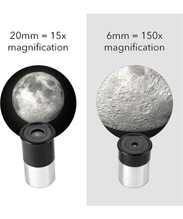 Dartwood Astronomical Telescope | 360 Rotational Scope with Various Eyepieces for Adjustable Zoom | Black/White - Buy Online on GoSupps.com