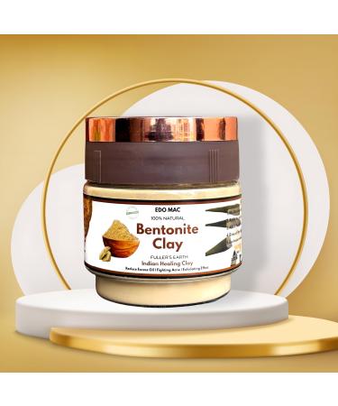 Bentonite Clay | Deep Pore Cleansing Facial & Body Mask | 100% natural Indian Healing Clay for Detox Mask and Rejuvenating Cleansing Baths or skin care (5.30 oz)