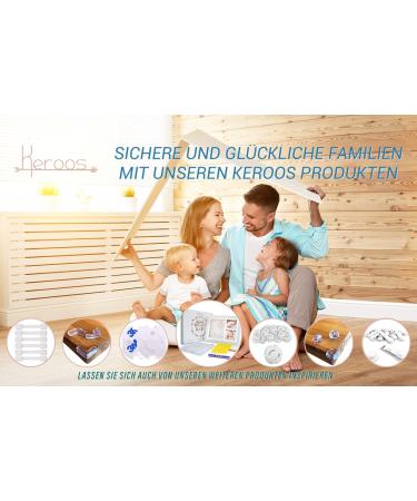 Keroos Plasterprint Baby Hand & Foot Set with Letter Stencils | Premium Wooden Frame | Safe Plexiglass | Ideal for Pets | Shop Internationally - Buy Online on GoSupps.com