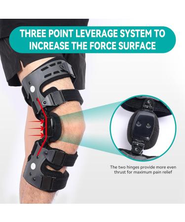 OA Unloader Knee Brace for Osteoarthritis & Joint Pain Relief - Adjustable Support for Arthritis Cartilage Repair & Lateral Degeneration (Gray/Left - Buy Online on GoSupps.com
