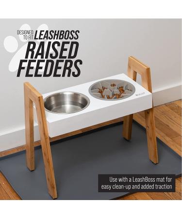 Leashboss Dog Bowl Slow Feeder for Raised Pet Feeders - Maze Food Bowl (Gray, 2 Cup Size) - Buy Online on GoSupps.com