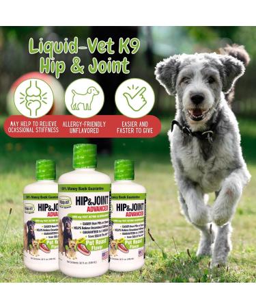 Liquid-Vet Dog Hip & Joint Advanced Supplement (Pot Roast 32 oz) - Buy Online on GoSupps.com