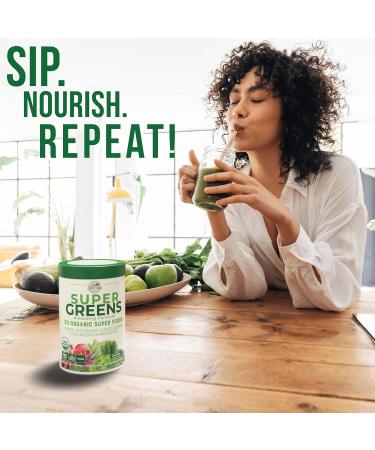 COUNTRY FARMS Super Greens Powder 50 Organic Superfoods Drink Mix with Immune Defense Superfoods Drink Mix Vitamin C Elderberry - Buy Online on GoSupps.com