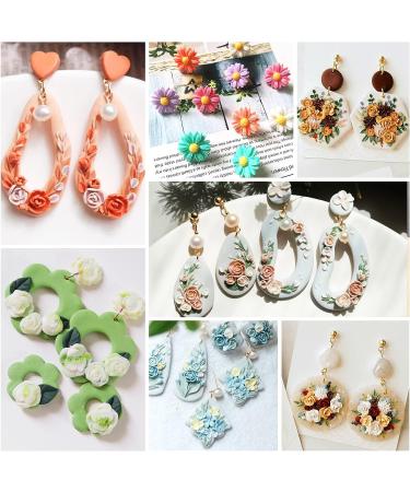 3Pcs Flower Clay Molds - Rose, Daisy, Sunflower Silicone Molds for Polymer Clay Jewelry Making - Buy Online on GoSupps.com