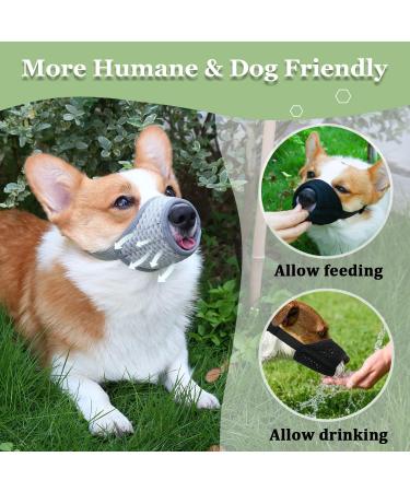 Adjustable Dog Muzzle for XXS to XXL | Ideal for Chihuahua Beagle & Golden Retriever | Prevent Biting & Chewing | Comfortable Drinking & Eating - Buy Online on GoSupps.com
