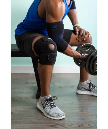 Athletec Sport Knee Support - Open-Patella Stabilizer, Large Size - Buy Online on GoSupps.com