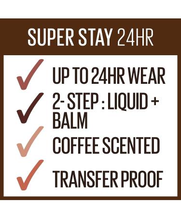 Maybelline SuperStay 24H 2-Step Liquid Lipstick Coffee Edition | Mocha Moves 340 - 1 Count - Buy Online on GoSupps.com