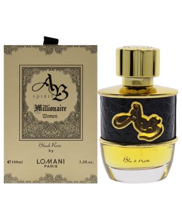 Lomani Ab Spirit Millionaire Black Rose EDP Spray Women 3.4 oz