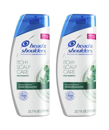 Head & Shoulders Itchy Scalp Care Anti-Dandruff Shampoo Infused with Eucalyptus 23.7 Fl Oz Twin Pack 23.7 Fl Oz (Pack of 2)