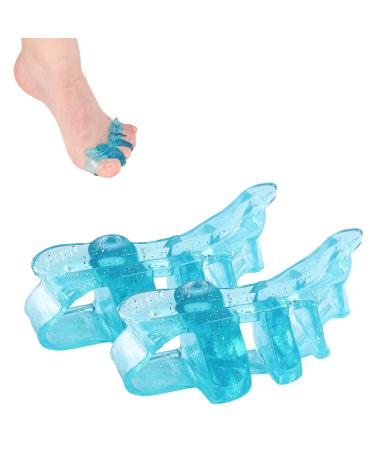 DR. JK- ToePal Gel Toe Separator Wide 1 Pair Toe Spacers Toe Straightener Hammer Toe Straightener Toe Spreader Toe Stretcher Toe Corrector for Women and Men Bunion Corrector