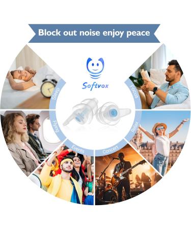 Pressure Equalizing Ear Plugs - 2 Pairs for Airplane Travel 25dB Noise Reduction Reusable Silicone for Adults & Kids 12+ Fits All Ear Canals - Blue - Buy Online on GoSupps.com