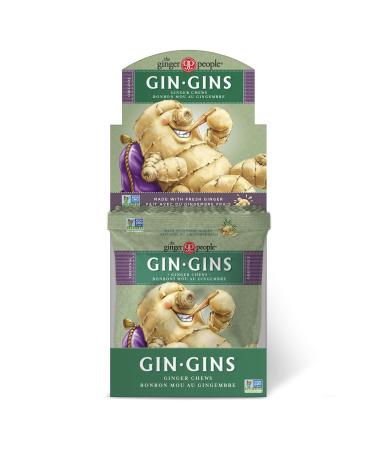 The Ginger People, Gin Gins Chews, 2.1 Ounce (Pack of 12) Original