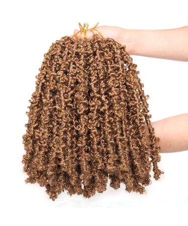 Leeven 12 Inch Blonde Butterfly Locs Crochet Hair 6 Packs - Short Bob Pre-looped Distressed Faux Locs for Women - 27# 12 Inch (Pack of 6) - Buy Online on GoSupps.com