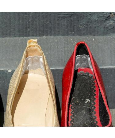 4 Pairs Silicone Heel Pads - Comfortable Wear-Resistant Heel Protectors for High Heels | Transparent Shoe Heel Liners & Foot Supplies - Buy Online on GoSupps.com