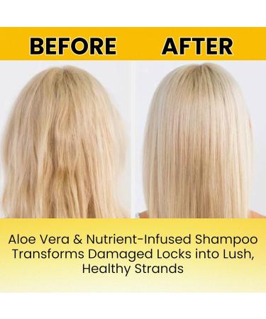 Aloe Repair Shampoo for Damaged Hair | Hydrates Adds Shine & Body | Promotes Healthy Growth for All Hair Types - Buy Online on GoSupps.com