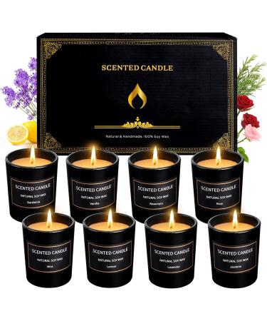 Kristen Fragrance Candles Gift Set for Women - 8-Pack Natural Soy Wax Aromatherapy Candles for Home | Ideal Birthday Christmas & Thanksgiving Gifts - Buy Online on GoSupps.com