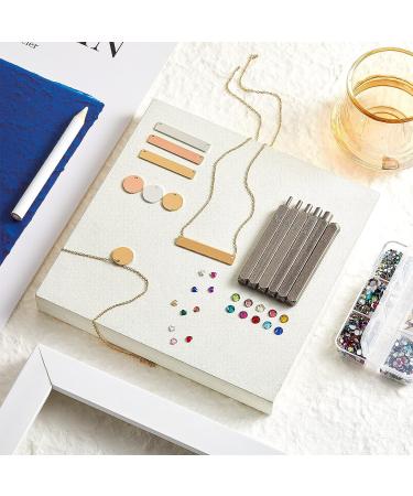 45 Pcs Metal Stamping Tools Kit with Rhinestones, Pendants, and Storage Box - Buy Online on GoSupps.com