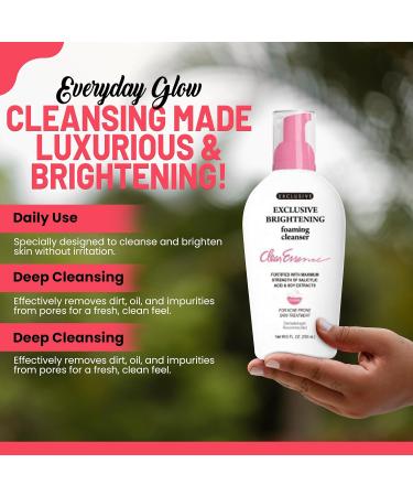 Clear Essence Exclusive Brightening Foaming Cleanser - Gentle Acne Treatment & Daily Face Wash - Dermatologist Recommended 5oz - Perfect for All Skin Types - Buy Online on GoSupps.com
