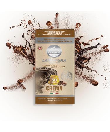 Pack of 150 premium coffee capsules - Compatible with Nespresso machines - 100% recyclable capsules - Made in Switzerland - Balanced velvety coffee cream La Natura Lifestyle - Buy Online on GoSupps.com