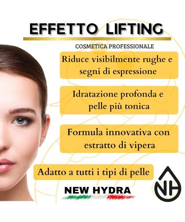  New Hydra Face Cream Viper Serum - Immediate Lifting Antiage Hyaluronic Acid - Moisturizing Anti-Wrinkle Men and Women 50 ml - Buy Online on GoSupps.com