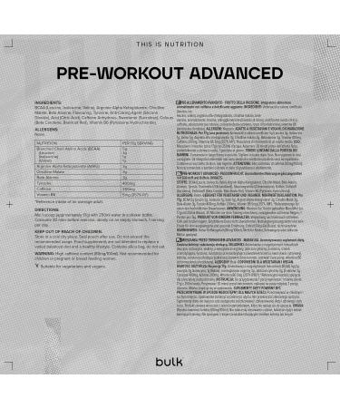 Bulk Pre Workout Advanced Passionfruit 500g - Energize Your Workouts - Buy Online on GoSupps.com