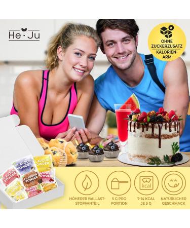HE-JU Taste Powder Rehearsals Set - 8x30g | Versatile Flavor Varieties & Sweeteners for Food & Drinks | International Shipping - Buy Online on GoSupps.com