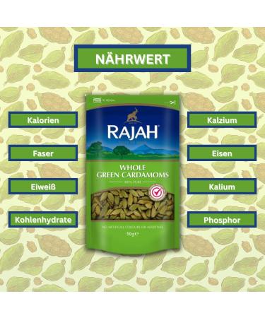 Capsules de cardamome enti rement vertes (200 g) pour affiner les desserts et les plats au curry. Qualit naturelle s lectionn e la main avec bols. - Buy Online on GoSupps.com